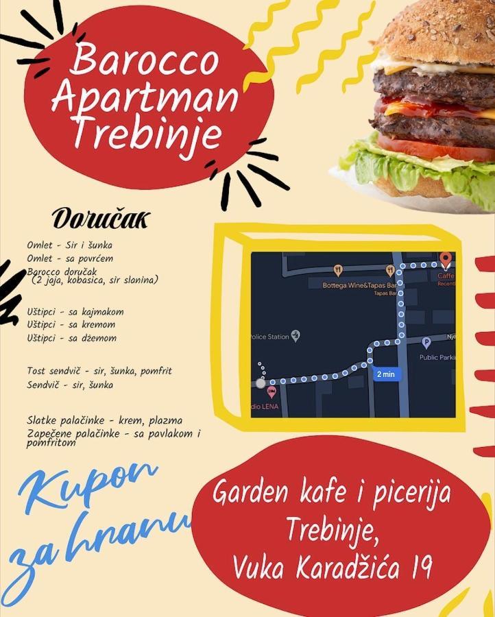 Apartman Barocco Trebinje Exterior foto